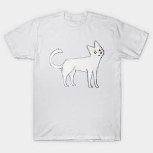 white cat watercolour T-Shirt